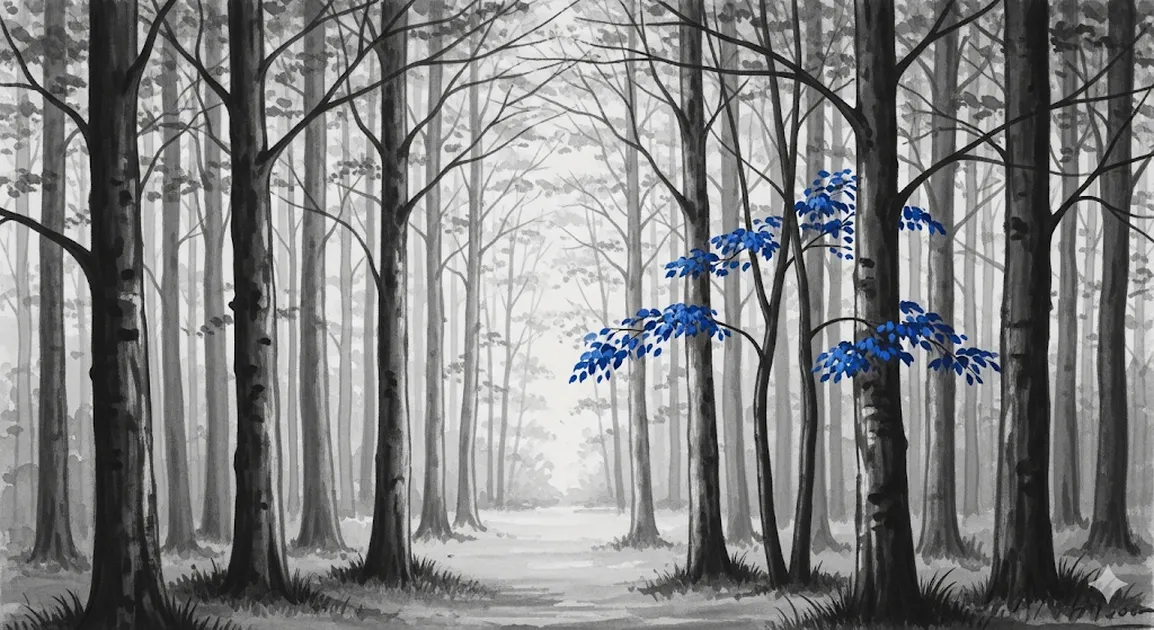 水墨画調で描いた古き良き欧州の風景